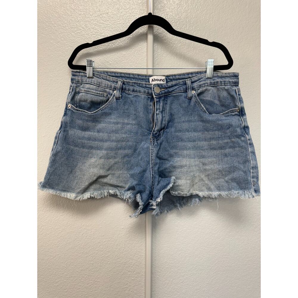 Abound Fray Hemmed Sustainable Denim Shorts 34 Pre-Owned